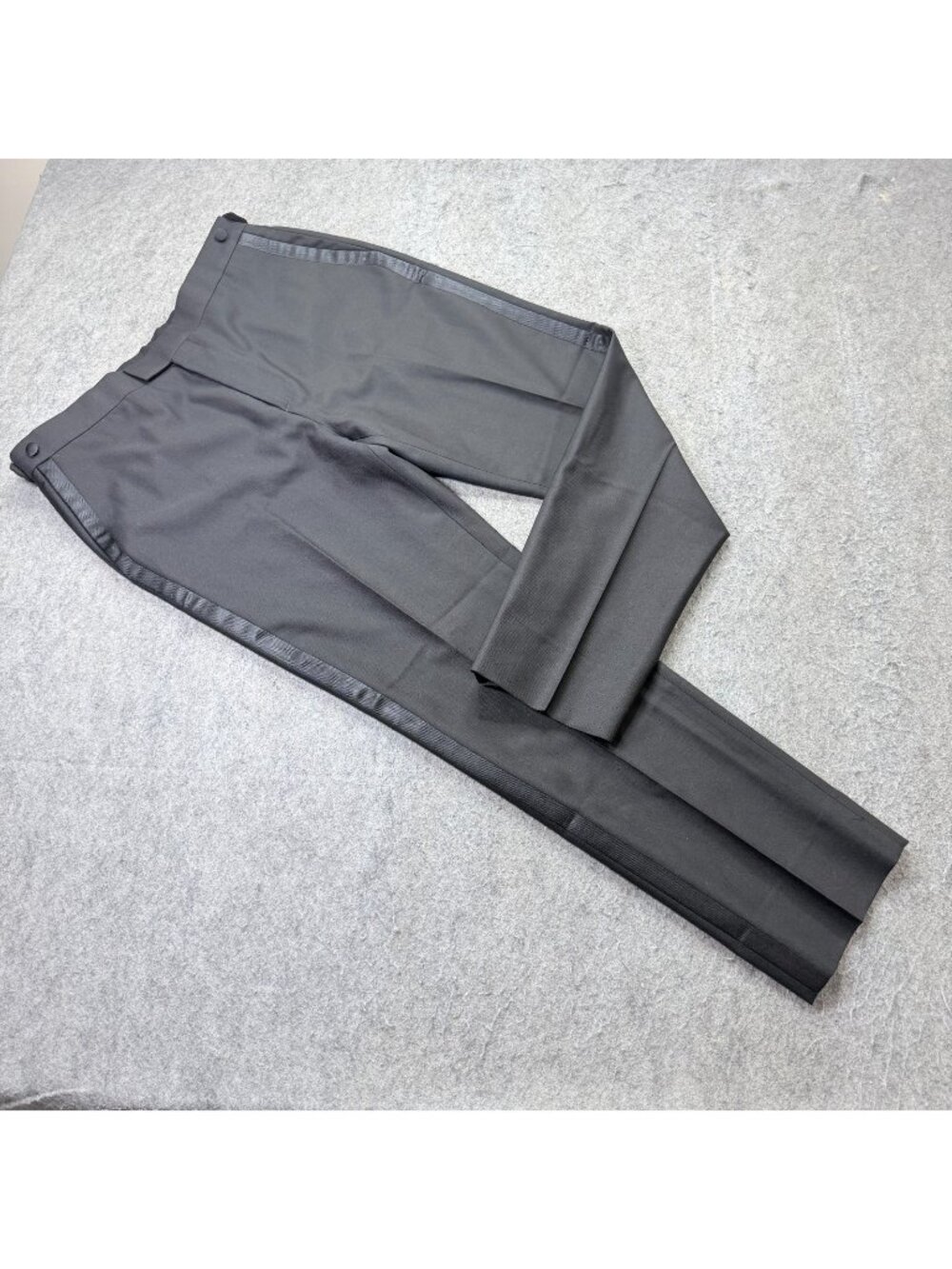 Banana Republic Dress Pants Men 34 x 30 Black Wool Tailored Slim Fit Tapered